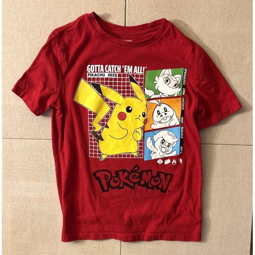 Vintage Double Stitch Pokémon Red T-Shirt Pikachu "Gotta Catch Em All" Size XL